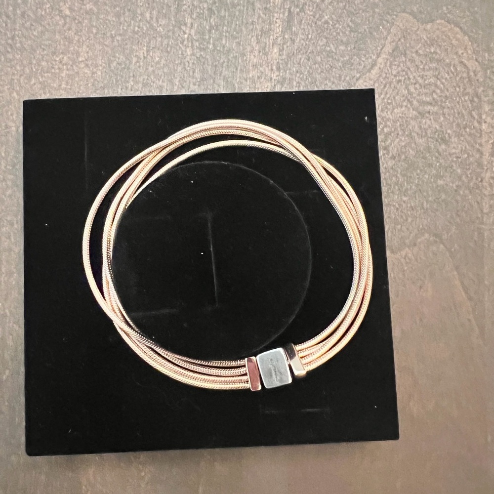 Pandora Reflexions Multi-Strand Rose Gold Women's Bracelet Sz. 7 inches